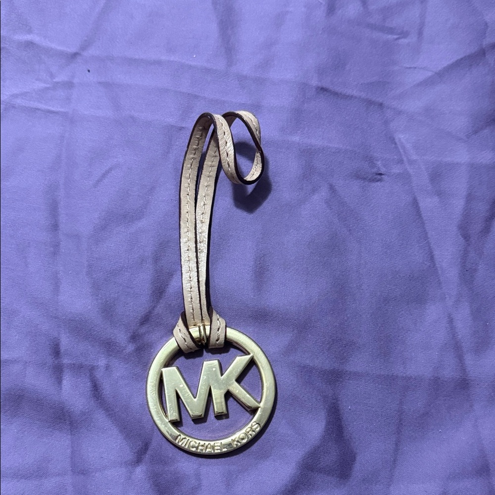 Michael Kors Gold Logo Purse Tag Medallion